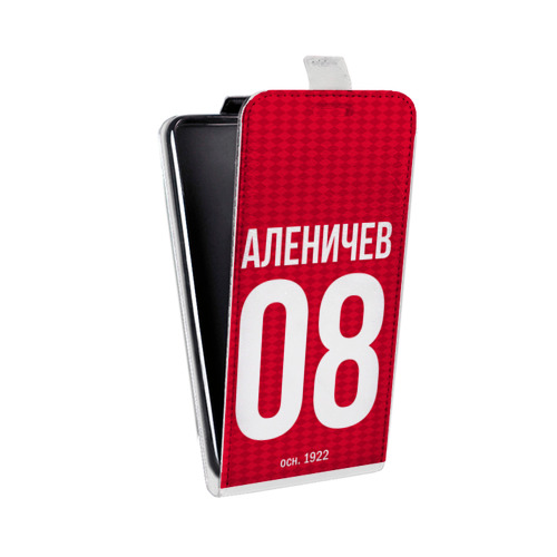 Дизайнерский вертикальный чехол-книжка для Nokia 3.2 Red White Fans