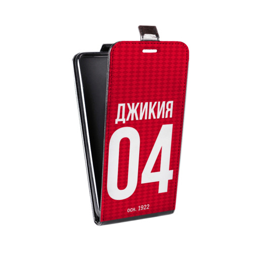 Дизайнерский вертикальный чехол-книжка для LG K10 Red White Fans