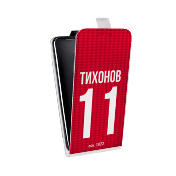 Дизайнерский вертикальный чехол-книжка для Lenovo Vibe K5 Red White Fans (на заказ)