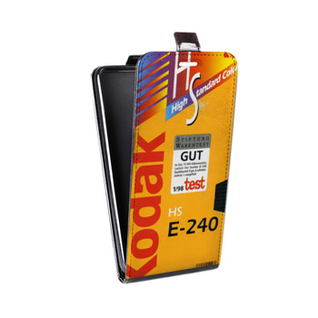 Дизайнерский вертикальный чехол-книжка для Alcatel One Touch Pop D5 Кассеты из 90х (на заказ)