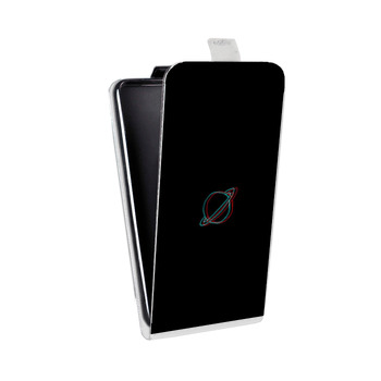 Дизайнерский вертикальный чехол-книжка для Huawei Honor 6C Pro Минимализм на черном (на заказ)
