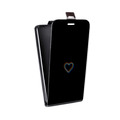 Дизайнерский вертикальный чехол-книжка для Samsung Galaxy J7 Минимализм на черном