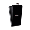 Дизайнерский вертикальный чехол-книжка для Realme 7 Pro Минимализм на черном