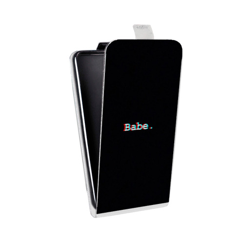 Дизайнерский вертикальный чехол-книжка для Alcatel One Touch POP 3 5 Минимализм на черном