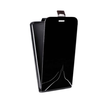 Дизайнерский вертикальный чехол-книжка для Sony Xperia E4g Минимализм на черном (на заказ)