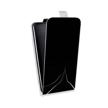 Дизайнерский вертикальный чехол-книжка для ASUS Zenfone 2 Laser Минимализм на черном (на заказ)
