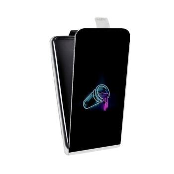 Дизайнерский вертикальный чехол-книжка для Samsung Galaxy S6 Минимализм на черном (на заказ)