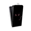 Дизайнерский вертикальный чехол-книжка для Iphone x10 Минимализм на черном