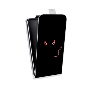 Дизайнерский вертикальный чехол-книжка для Realme 5 Pro Минимализм на черном (на заказ)