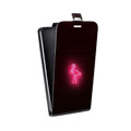 Дизайнерский вертикальный чехол-книжка для HTC Desire 200 Минимализм на черном