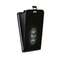 Дизайнерский вертикальный чехол-книжка для Huawei G8 Минимализм на черном