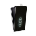 Дизайнерский вертикальный чехол-книжка для Samsung Galaxy Grand Neo Минимализм на черном