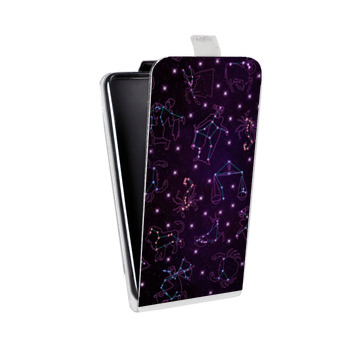 Дизайнерский вертикальный чехол-книжка для Samsung Galaxy J4 Созвездия (на заказ)