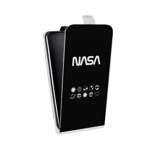 Дизайнерский вертикальный чехол-книжка для Nokia 5.1 Plus NASA