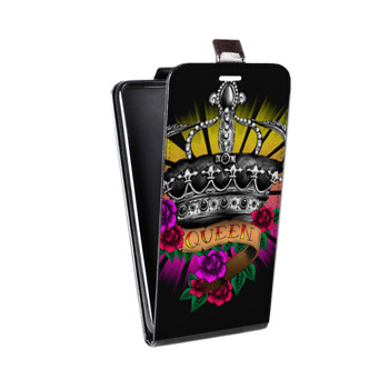 Дизайнерский вертикальный чехол-книжка для Samsung Galaxy Note 2 Панк корона (на заказ)