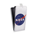 Дизайнерский вертикальный чехол-книжка для Realme 7 Pro NASA