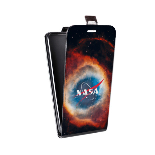 Дизайнерский вертикальный чехол-книжка для Samsung Galaxy Core NASA