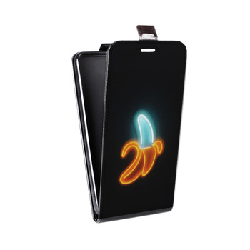 Дизайнерский вертикальный чехол-книжка для Sony Xperia E5 Неоновые образы (на заказ)
