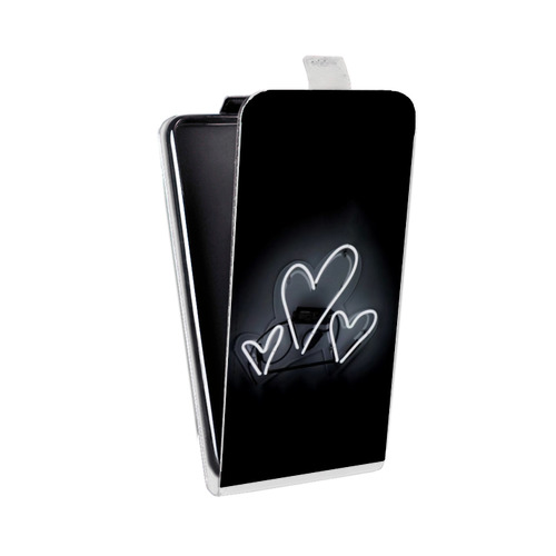 Дизайнерский вертикальный чехол-книжка для HTC Desire 601 Неоновые образы