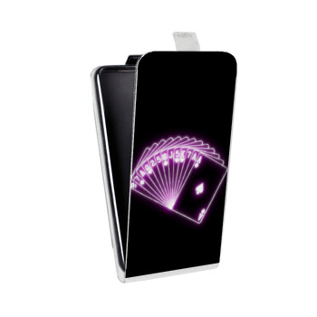 Дизайнерский вертикальный чехол-книжка для Sony Xperia M2 dual Неоновые образы (на заказ)