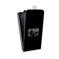 Дизайнерский вертикальный чехол-книжка для Samsung Galaxy A12 Неоновые образы