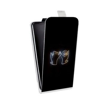 Дизайнерский вертикальный чехол-книжка для ASUS ZenFone 5 ZE620KL Неоновые образы (на заказ)