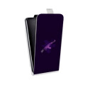 Дизайнерский вертикальный чехол-книжка для HTC Desire 516 Неоновые образы