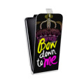 Дизайнерский вертикальный чехол-книжка для HTC Desire 601 Панк корона
