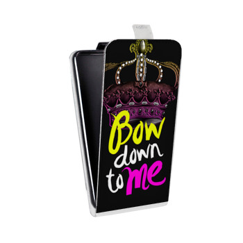 Дизайнерский вертикальный чехол-книжка для HTC Desire 300 Панк корона (на заказ)