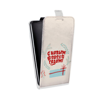 Дизайнерский вертикальный чехол-книжка для Xiaomi Mi 9 Lite Happy 2021 (на заказ)