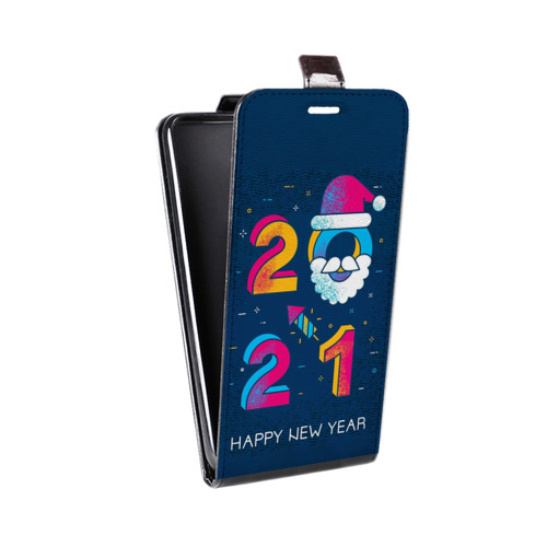 Дизайнерский вертикальный чехол-книжка для Iphone 12 Pro Max Happy 2021