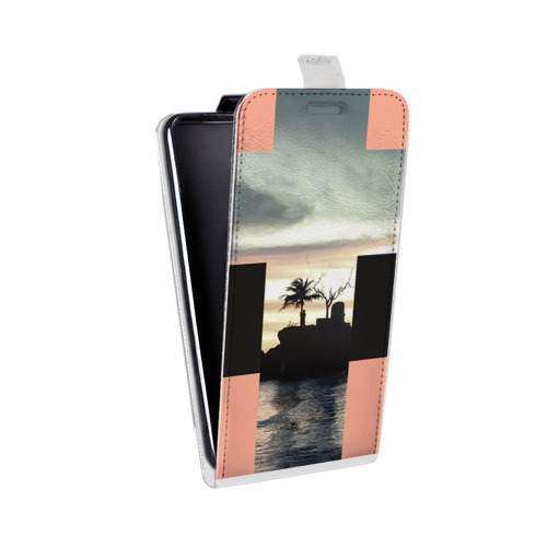 Дизайнерский вертикальный чехол-книжка для HTC Desire 601 Арт кресты