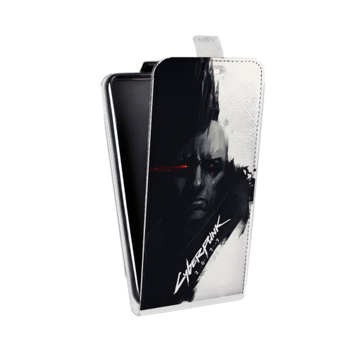 Дизайнерский вертикальный чехол-книжка для HTC One X10 Cyberpunk 2077