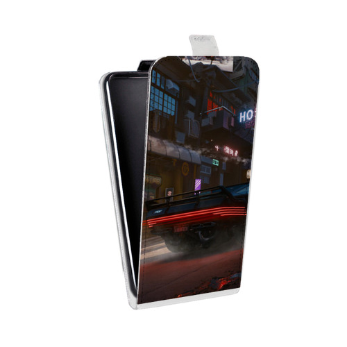 Дизайнерский вертикальный чехол-книжка для Xiaomi RedMi K30 Pro Cyberpunk 2077