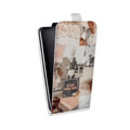 Дизайнерский вертикальный чехол-книжка для Sony Xperia go Коллаж