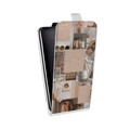 Дизайнерский вертикальный чехол-книжка для Sony Xperia XZ Коллаж