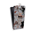Дизайнерский вертикальный чехол-книжка для Huawei Honor View 30 Pro Коллаж