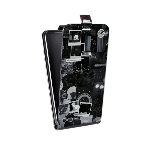 Дизайнерский вертикальный чехол-книжка для ASUS ZenFone 5 Lite Коллаж