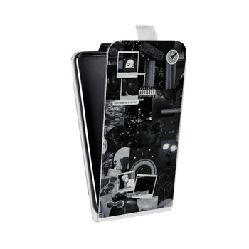 Дизайнерский вертикальный чехол-книжка для Huawei Y5 II Коллаж (на заказ)