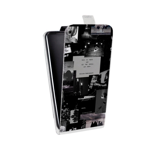 Дизайнерский вертикальный чехол-книжка для Iphone 12 Pro Коллаж
