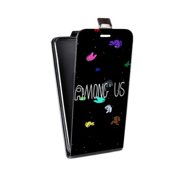 Дизайнерский вертикальный чехол-книжка для Samsung Galaxy S6 Edge Among Us (на заказ)
