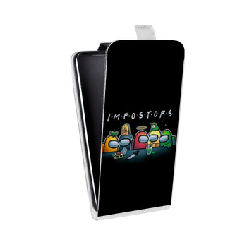 Дизайнерский вертикальный чехол-книжка для Iphone Xs Max Among Us (на заказ)