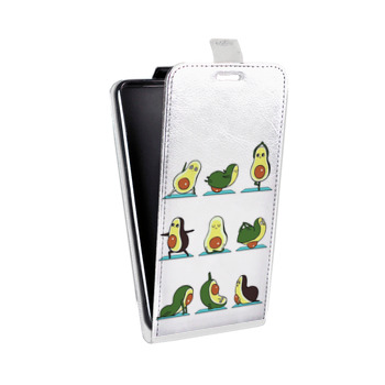 Дизайнерский вертикальный чехол-книжка для Huawei Honor 8s Йога авокадо (на заказ)