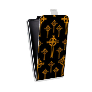 Дизайнерский вертикальный чехол-книжка для Huawei Y5 II Мир крестов (на заказ)