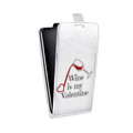 Дизайнерский вертикальный чехол-книжка для Huawei Y6II День Святого Валентина