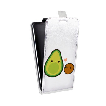 Дизайнерский вертикальный чехол-книжка для Samsung Galaxy Note 2 Авокадо (на заказ)