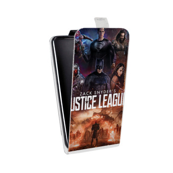 Дизайнерский вертикальный чехол-книжка для Alcatel One Touch Pop D5 Лига Справедливости Зака Снайдера (на заказ)