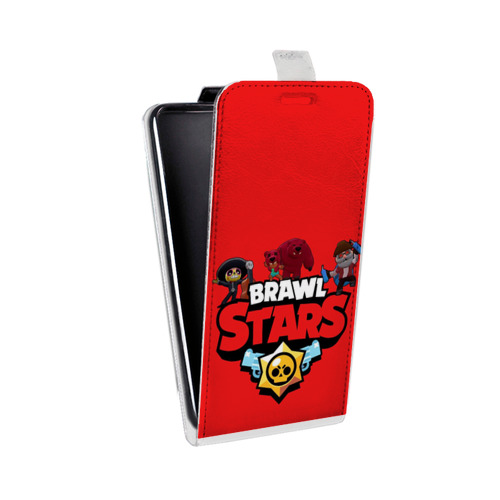 Дизайнерский вертикальный чехол-книжка для LG K10 Brawl Stars