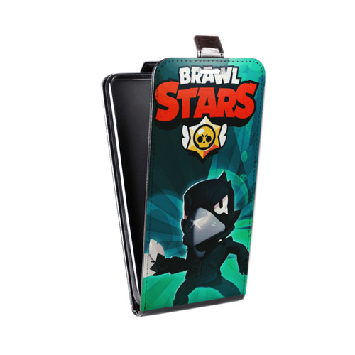 Дизайнерский вертикальный чехол-книжка для LG K10 Brawl Stars