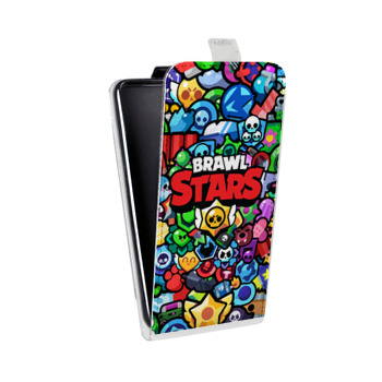 Дизайнерский вертикальный чехол-книжка для Sony Xperia E5 Brawl Stars (на заказ)